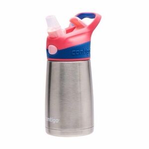 Contigo Kid's 13 oz. AutoSpout Straw Water Bottle - Stainless Steel Blue Pink